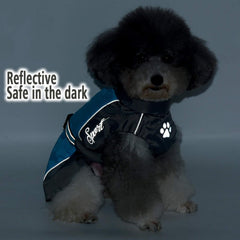 Zunea Waterproof Dog Raincoats for Medium Large Dogs Lightweight Reflective Jacket Safty Coat Windproof Mesh Lined Vest Clothes Outdoor Hunting Hiking Apparel for Wet Days Green 7XL