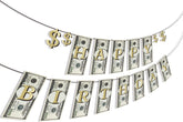 Bill Dollar Birthday Party Banner Money Happy Birthday Banner Money Party Supplies Money Dollar Bill Signs for Baby Shower Kids Money Birthday Decorations
