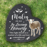 Cowcute Personalized Pet Fire Salamander Memorial Stones with Photo Name Dates - Sympathy Gifts for Loss of Pet Fire Salamander - Garden Stone Grave Markers Headstone for Little Pets Bearded Dragon