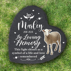 Cowcute Personalized Pet Fire Salamander Memorial Stones with Photo Name Dates - Sympathy Gifts for Loss of Pet Fire Salamander - Garden Stone Grave Markers Headstone for Little Pets Bearded Dragon