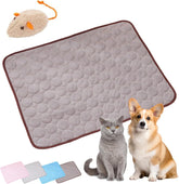 Opticnock Dog Cooling Mat, cooling blanket for dogs and cats, Washable & Portable Pet Soft cool Pad, Pet Air Conditioning Bed, Keeping Your Furry Friend Comfortable All Summer Long (A,16*12IN)