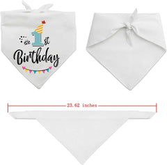 Adjustable Plaid Scarf Bib Photo Prop Gift, Cute Pet Party Accessories for Small Medium Large Puppies