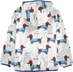 CHIFIGNO Cute Dachshund Dogs Boys Winter Coat Warm Snow Jacket for Kids 3T