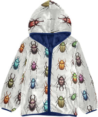 Cartoon Beetle Kids Comfy Soft Fleece Jacket with Polar Fleece Lining 3T