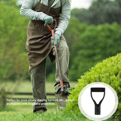 32mm Inner Diameter Plastic Spade Handle Shovel D Grip Handle Good Hand Protect Garden Accessories for Snow Shovel Digging Raking Tools (Orange)