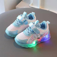 Light Up Shoes for Girls, Toddler Cute Fashion Flashing Running Athletic Sneakers Cute Wedge Sneaker for Girls