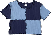 Cropped T Shirts for Girls Kids Ribbed Knit Short Sleeve Cute Clothes Summer Casual Top Cropped T Shirts for Girls Kids