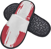 Flag Of Denmark House Slippers Plush Women Men Indoor Outdoor Home Shoes