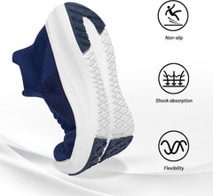 SHULOOK Womens Slip on Walking Shoes Comfort Lightweight Breathable Sock Shoe Non-Slip Mesh Casual Fashion Tennis Running Sneakers