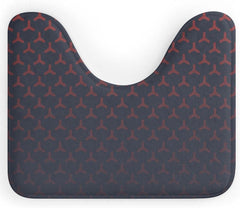 Halloween Purple Toilet Rug Mat U Shaped 20"x 16" Non-Slip Toilet Bath Mat Absorbent Bathroom Rugs Mats Quick Dry Contour Mat for Bathroom Floor