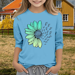 Baggy Shirts for Girls 10to12 Color Round Neck Seven Cuff T Shirt Top 3 13 Years Baggy Shirts for Girls 10to12