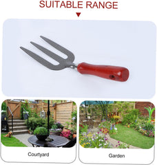 Yardwe Gardening Tool Fork Durable Hand Rake for Planting Flowers Vegetables and Bonsai for Tight Spaces Tough Soil Cultivation
