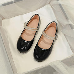 Girls Dress Shoes Patenš Ballerina Flatš¬ Kids Toddler Girls Mary Jane Low Heels Student Uniform Shoes for School