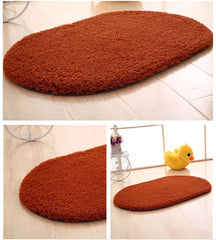 Bathroom Rug 27x18 Inch,Extra Soft Microfiber Non-Slip Thick Washable Absorbent Shaggy Bath Rug Quick Dry Machine Wash Dry Plush Bathroom Rug Sets for Shower Bathroom Floor Tub Kitchen