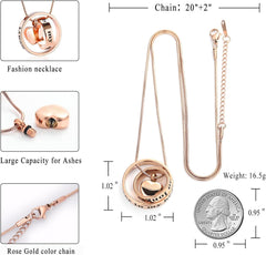 memorial jewelry Forever in My Heart,No Longer by My Side Pet Cremation Jewelry for Ashes of Dog/Cat Funeral Keepsake Urn Necklace Paw Print Memorial Necklace