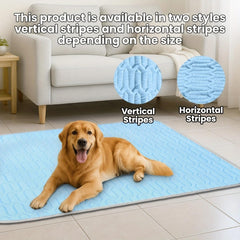 Chillywoof Dog Cat Cooling Mat, Breathable Washable Summer Cool Pad for Pets, Non-Slip Cooling Dog Bed, Indoor Outdoor Pet Sleeping Mats, Coolings Mat for Dogs and Cats(Brown,XS-15.7x11.8in)