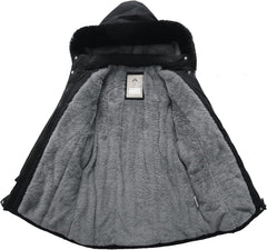 Girl's Long Coat Waterproof Winter Kids Outerwear Warm Parka Puffer Jacket with Hood