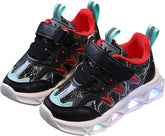 Childrens Glitter Sneakers Basketball Sport Running High Top Glitter Shoes Kids Boys Flat Non Slip Breathable Shoes