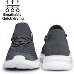 YHOON Mens Walking Shoes Slip on Casual Shoes Lightweight Workout Gym Tennis Shoes