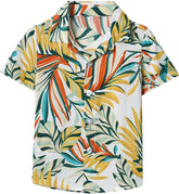 Boys Hawaiian Shirt Short Sleeve Button Down Shirts Toddler Lapel Top Kids Baby Summer Casual Tropical Beach Clothes