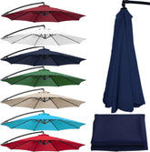 6.5/8.8/9.8ft Universal Replacement Umbrella Canopy 6/8 Ribs Patio Umbrella Replacement Canopy Top Shade Cover Outdoor Market Table Umbrella Cover For Yard Garden Beach