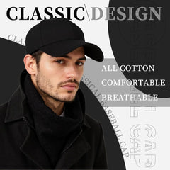 Baseball Cap Hat Men Women Baseball Cap Adjustable Plain Hat One Size All Seasons Running Fishing Outdoor Activities