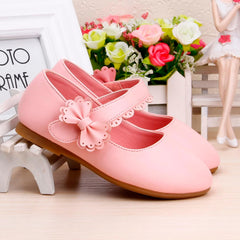 Toddler Girls Dress Shoes Flower Girl Little Kids Mary Jane Ballet Flats Bow Wedding School Party Girls Dress Shoes