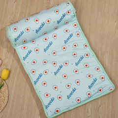 Cooling Dog Bed, Dog Cat Cooling Mat, Foldable Washable Pet Coolings Mat, Cute Pet Sleeping Pad, Breathable Summer Pets Ice Mats Sleeping Pad with Pillow(Blue)