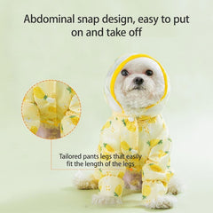 Dog Raincoat Windbreaker Resistant Dog Rain Jacket for Small Dogs Durable Rain Coat for Dogs(Pink,X-Small)