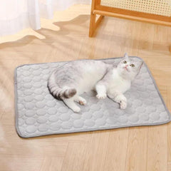 Cooling Dog Mat - Washable Outdoor Pet Pad, Portable Summer Cooling Blanket | Breathable Cool Bed Cat Blanket, Reusable Gel Bed, Comfortable Travel Cushion for Large Puppies, Cats, or Small