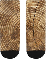 11.8 Inch Ankle Socks Wood Grain Texture Socks for Women Men Low Cut Thin Sock Soft Moisture-Wicking Sock for Running Sports