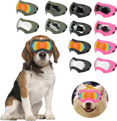 Dog Accessories, Dog Sun Glasses Dogs Windproof Sun Protective Dogs Goggles Fashion Eyewears Adjustable Strap Pet Snow Goggles