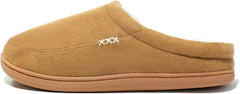 NewDenBer Men's Warm Memory Foam Suede Plush Fleece Lined Slip on Indoor Outdoor Clog House Slippers