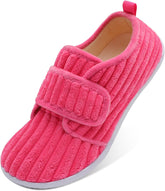 L-RUN Barefoot Womens & Men Soft House Slippers - Lightweight Indoor & Outdoor Slippers - Adjustable Home Shoes