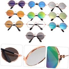 Funny Pet Sunglasses 10 Pack Dog Cat Goggles Fashionable Costume Props Adorable Pet Glasses for Small Pets
