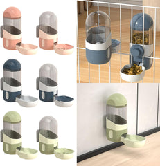 Cat Water Feeder Cat Water Dispenser Cat Feeding Watering Cage Mount Cat Feeder Cat Automatic Food Feeder