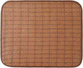 Cooling Mat for Dogs & Cats Rattan- Cooling Mat for Pets, for Dogs (Coffee/Blue) Breathable Dog Bed or Cat Bed in 3 Sizes (Blue, Small(15.7x11.8in))