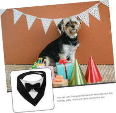 Pet Bandana for Dogs Washable Triangular Scarf Stylish Accessory for Birthday Parties Events and Outings Made of Material