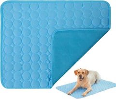 Dog Cooling Mat - Cat Cold Mat | Waterproof Washable Dog Bed | Summer Backyard Garden Hotel Car Travel Family Picnic Veterinary Recovery Pet Care Outdoor Indoor Animal Support Supply