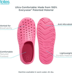 totes Unisex-Child Everywear Lightweight Waterproof Contoured Splash and Play Eyelet Sneaker Sandals