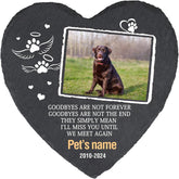 Cowcute Customized Pet Memorial Gifts for Loss of Cat, Personalized Dog Memorial Stone with Photo Name Date, Pet Memorial Stone Custom, Memorial Garden Stone Pet Grave Markers Headstone for Dog Cat