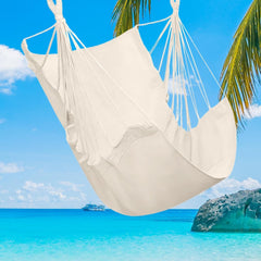 Hammock Chair Swing - Patio Furniture Tree Swing Chair - Comfortable Relaxing Porch Seat with Max 150kg Weight Capacity for Indoor Patio Dormitory Camping Yard Bedroom