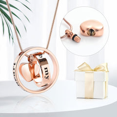 memorial jewelry Forever in My Heart,No Longer by My Side Pet Cremation Jewelry for Ashes of Dog/Cat Funeral Keepsake Urn Necklace Paw Print Memorial Necklace