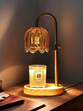 Candle Warmer Lamp with Timer: Vintage Style Adjustable Height Candle Warmer Lamp Home Decor Safe Flame Free for Wax Blocks and Jar Candles