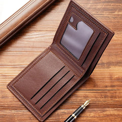1pc Beautiful Men's Horizontal Wallet With Multi-compartment Box, Foldable PU Men's Wallet Is Trendy And Youthful For Men