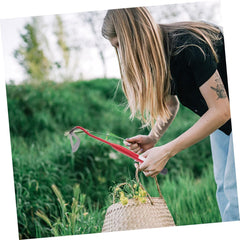 Kisangel Ergonomic Design Hand Hoe Garden Hoe Multipurpose Gardening Tool for Weeding Cultivating Planting