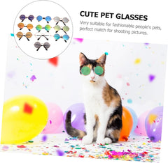 Pet Dog Cat Sunglasses Dog Photo Sunglasses Kitten Puppy Goggles 10pcs Variety Stylish and Comfortable