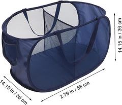 Cabilock Laundry Hamper Lightweight Collapsible Basket for Clothes and Multi Purpose Storage with Handle Mesh Design for Easy Sorting and Cleaning