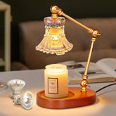 Vintage Candle Warmer Lamp with 2 Bulbs: Luxurious Adjustable Height with Timer, Dimmable, Electric Wax Melt Warmer, Home Decor for Scented Jar Candles, Best Gift for Mom, Wife, Girlfriend on Holiday
