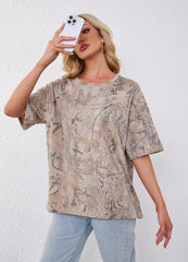 Camo Shirt for Women Mens Maple Leaf Print Camouflage T Shirt Summer Short Sleeve Oversized Camo Tee Shirts Tops